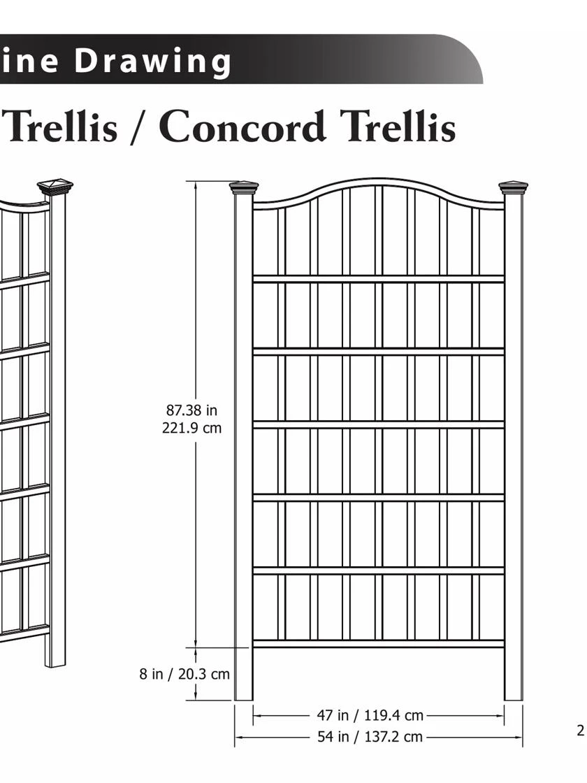 Grande Vinyl Trellis - Image 2