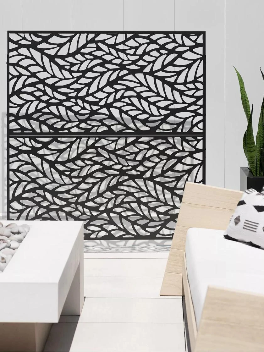 Veradek 2-Panel Privacy Screen Set, Flowleaf