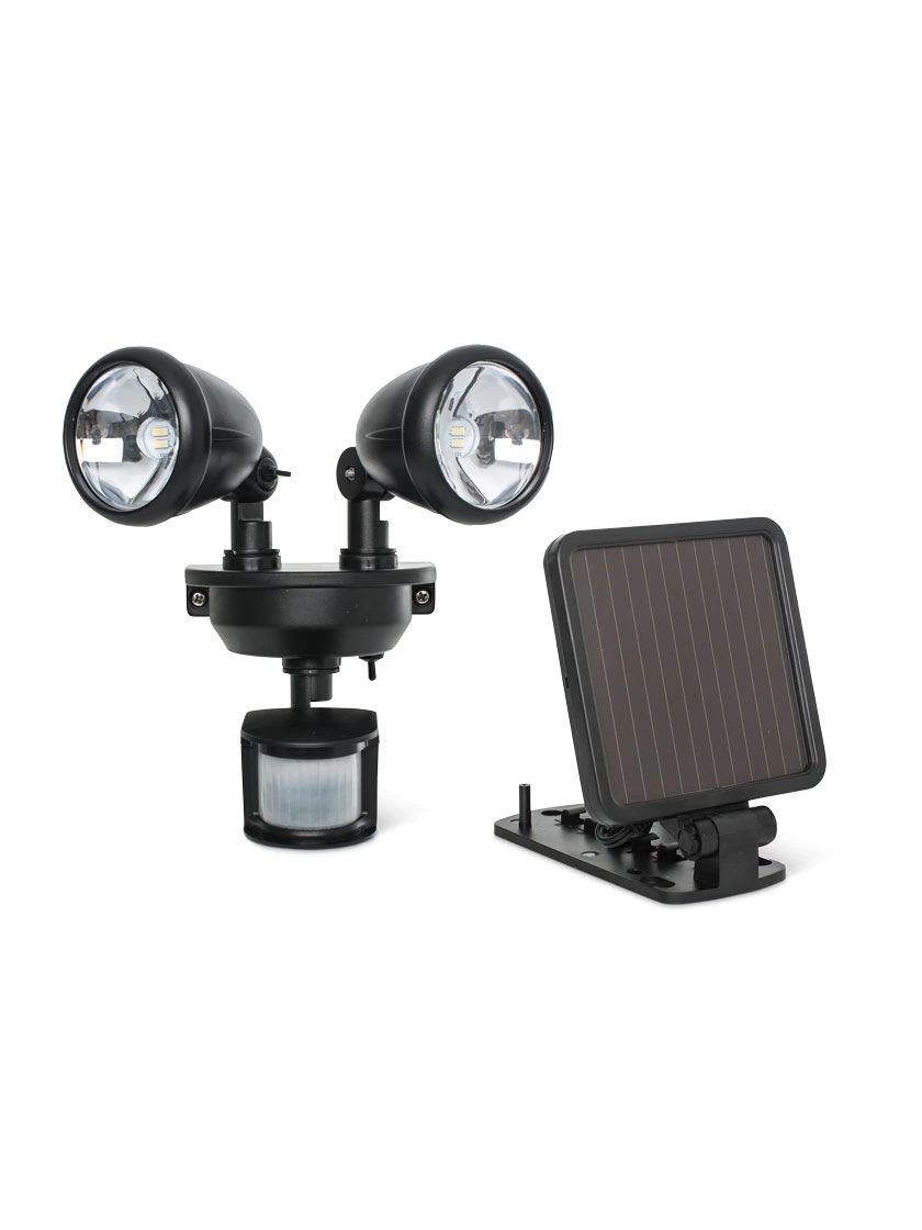MAXSA®Solar Dual Head LED Motion Activated Light