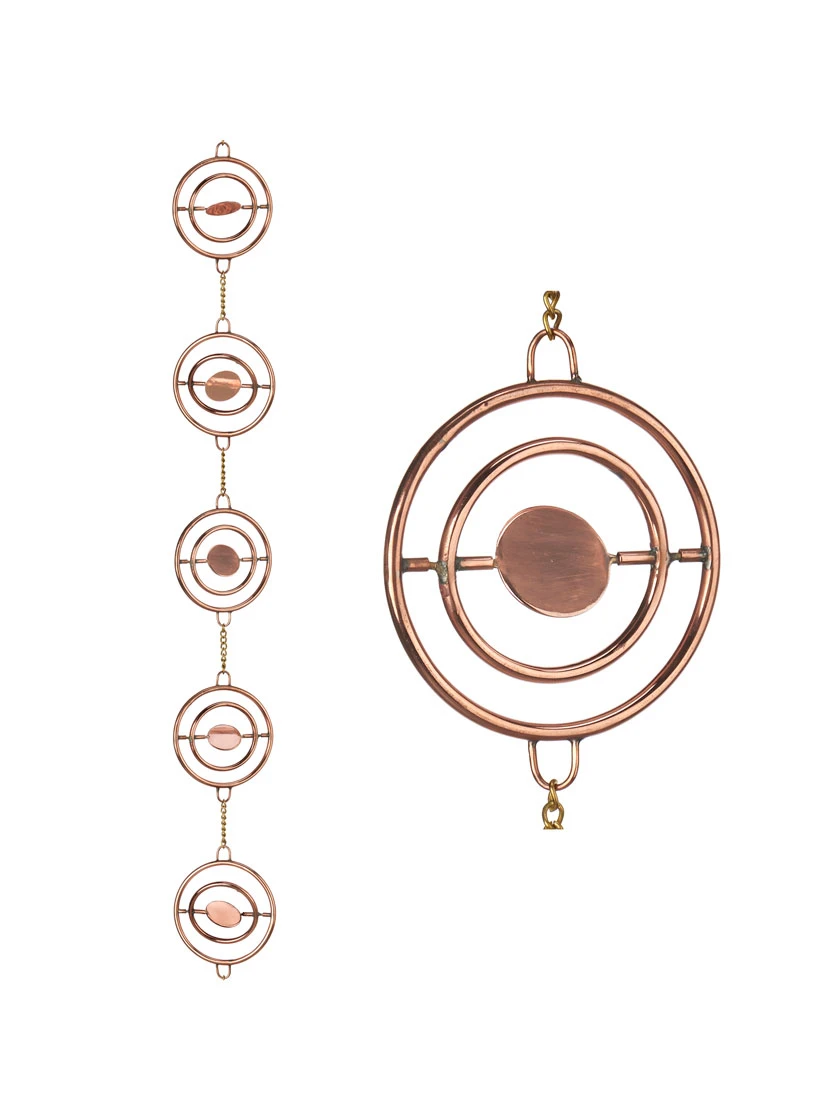 Stellar Copper Rain Chain, 8.5ft