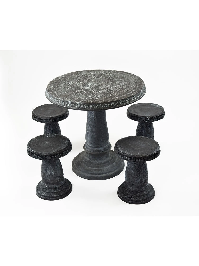 Patio Set, Round Table & 4 Stools - Image 3