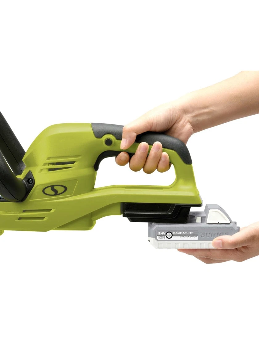 Sun Joe 24V-HT22-LTE 24-Volt ION+ Cordless Hedge Trimmer Kit | 22-Inch | W/ 2.0-Ah Battery And Charger - Image 5