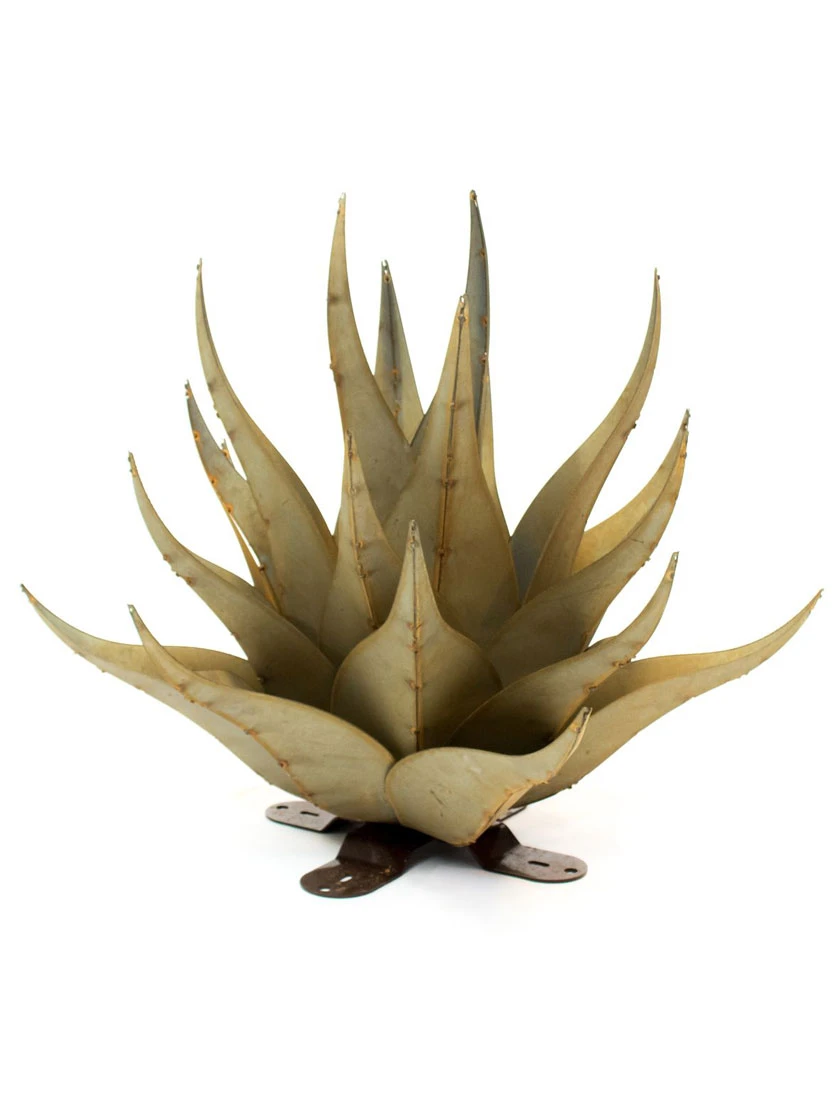 Desert Steel Sharkskin Agave Sculpture - Image 6