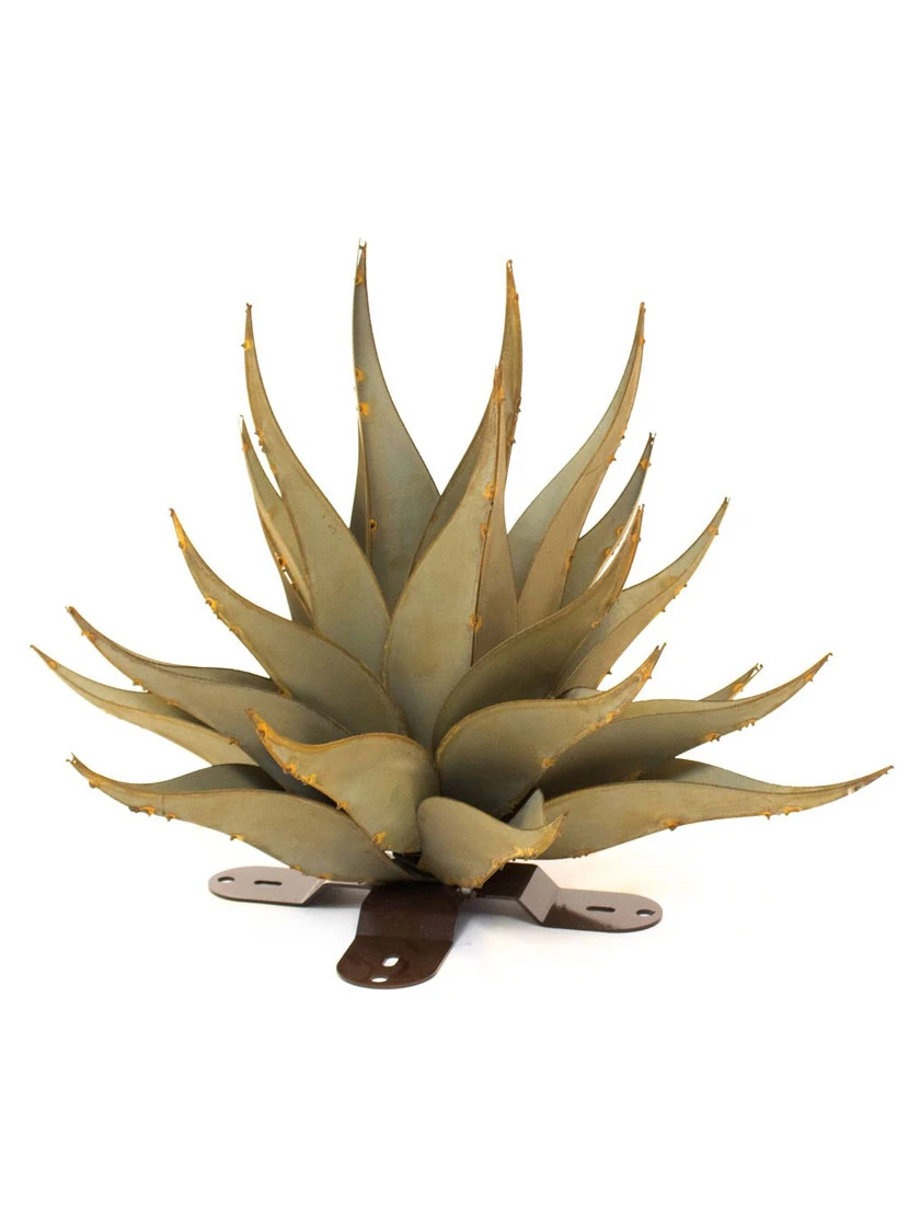 Desert Steel Sharkskin Agave Sculpture - Image 5