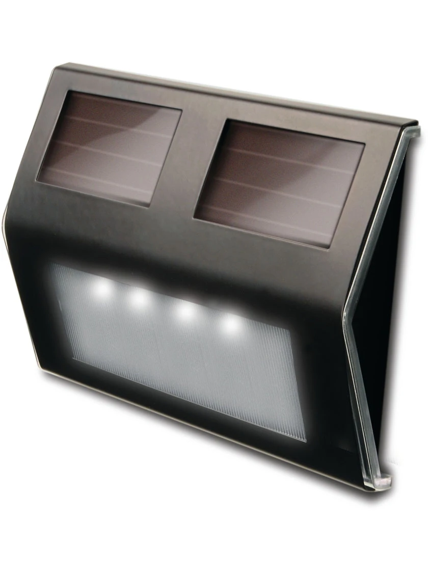 MAXSA® Solar-Powered Metal Deck Light, Set Of 4 - Image 6