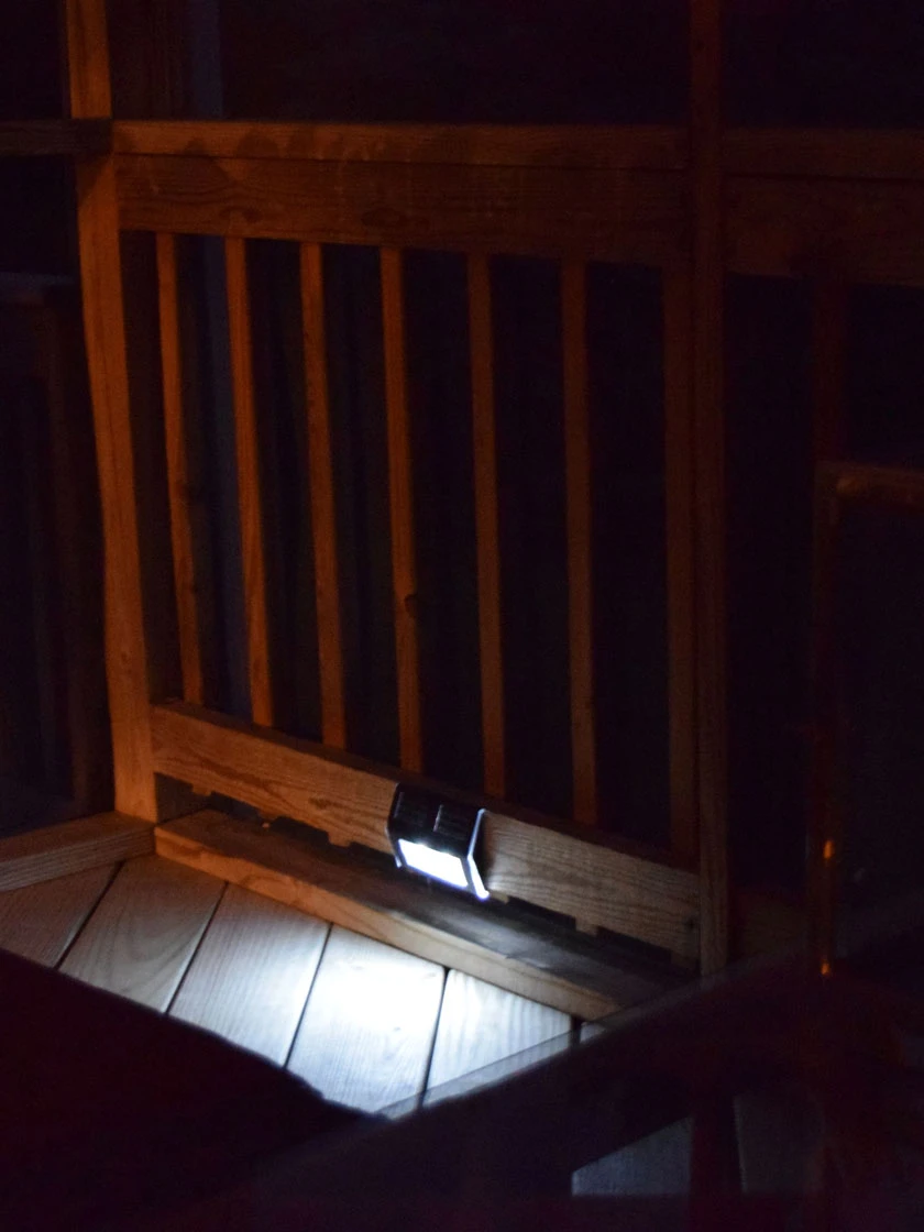 MAXSA® Solar-Powered Metal Deck Light, Set Of 4 - Image 4