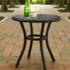 Crosley Palm Harbor Outdoor Wicker Round Side Table