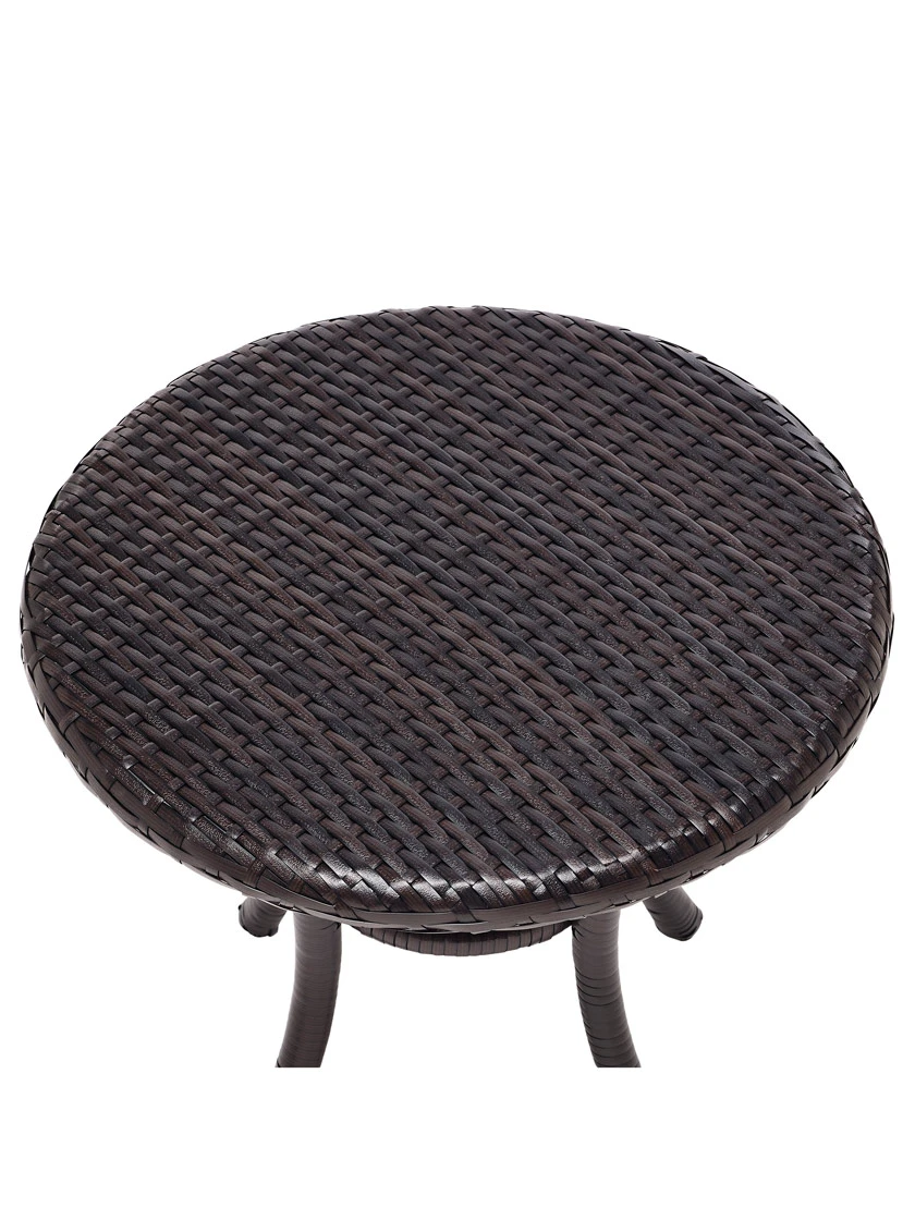Crosley Palm Harbor Outdoor Wicker Round Side Table - Image 3