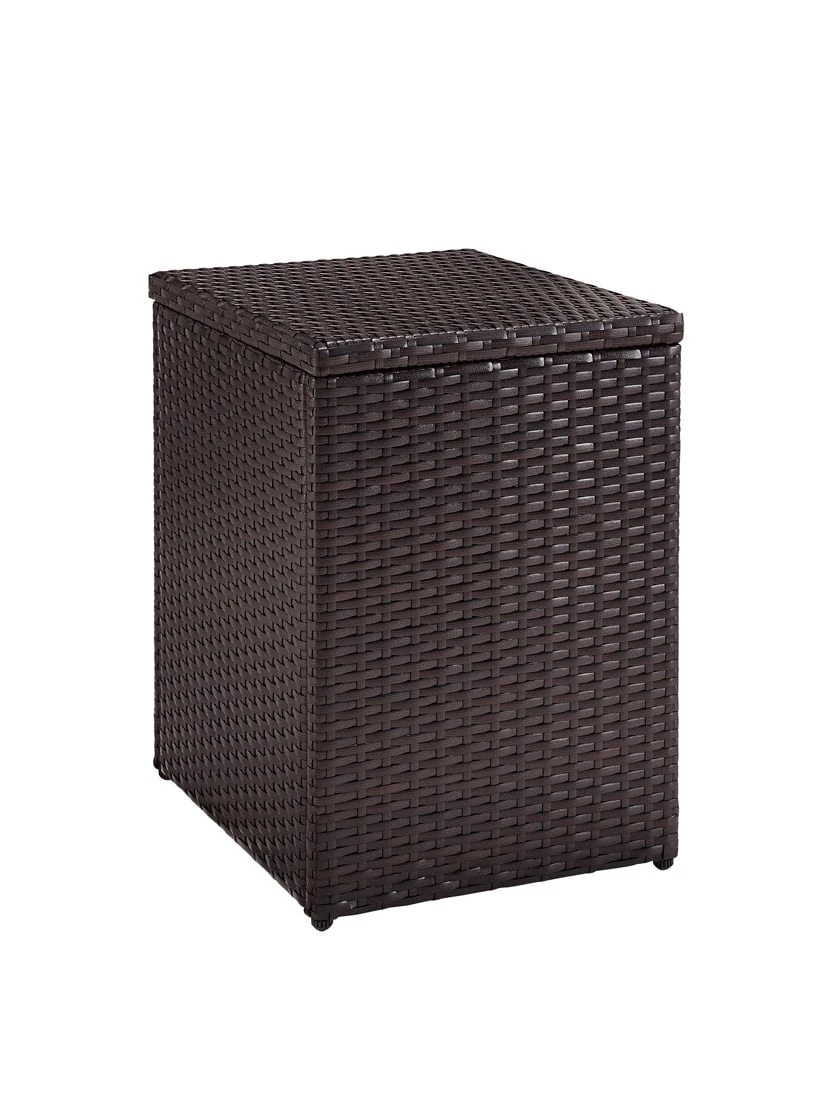 Crosley Palm Harbor Outdoor Wicker Rectangular Side Table - Image 2