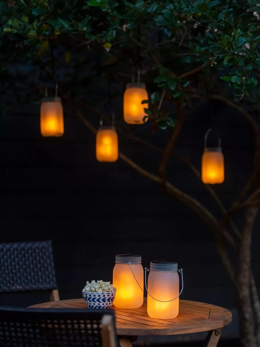 Solar Glass Jar Lantern, Set Of 2 - Image 2