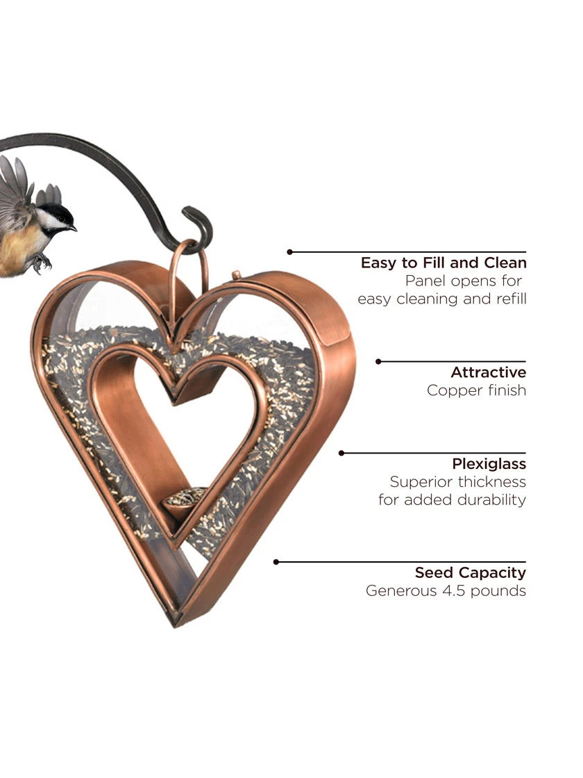 Heart Fly-Thru™ Bird Feeder - Image 8