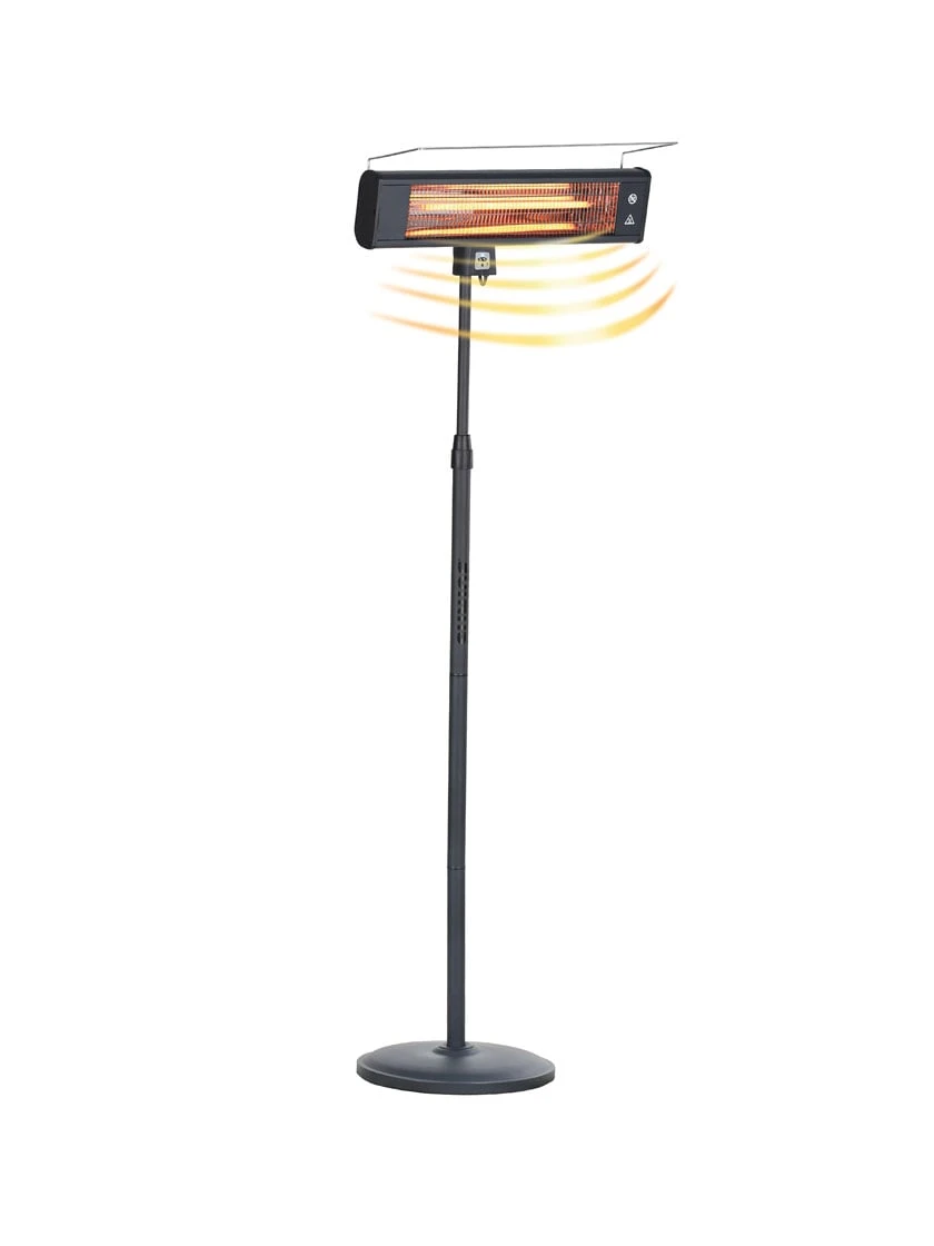 Sun Joe® 1500W Elec. Infrared OD Patio Heater, Adjust Ht. Range, W/Wall Bracket & Cover - Image 2