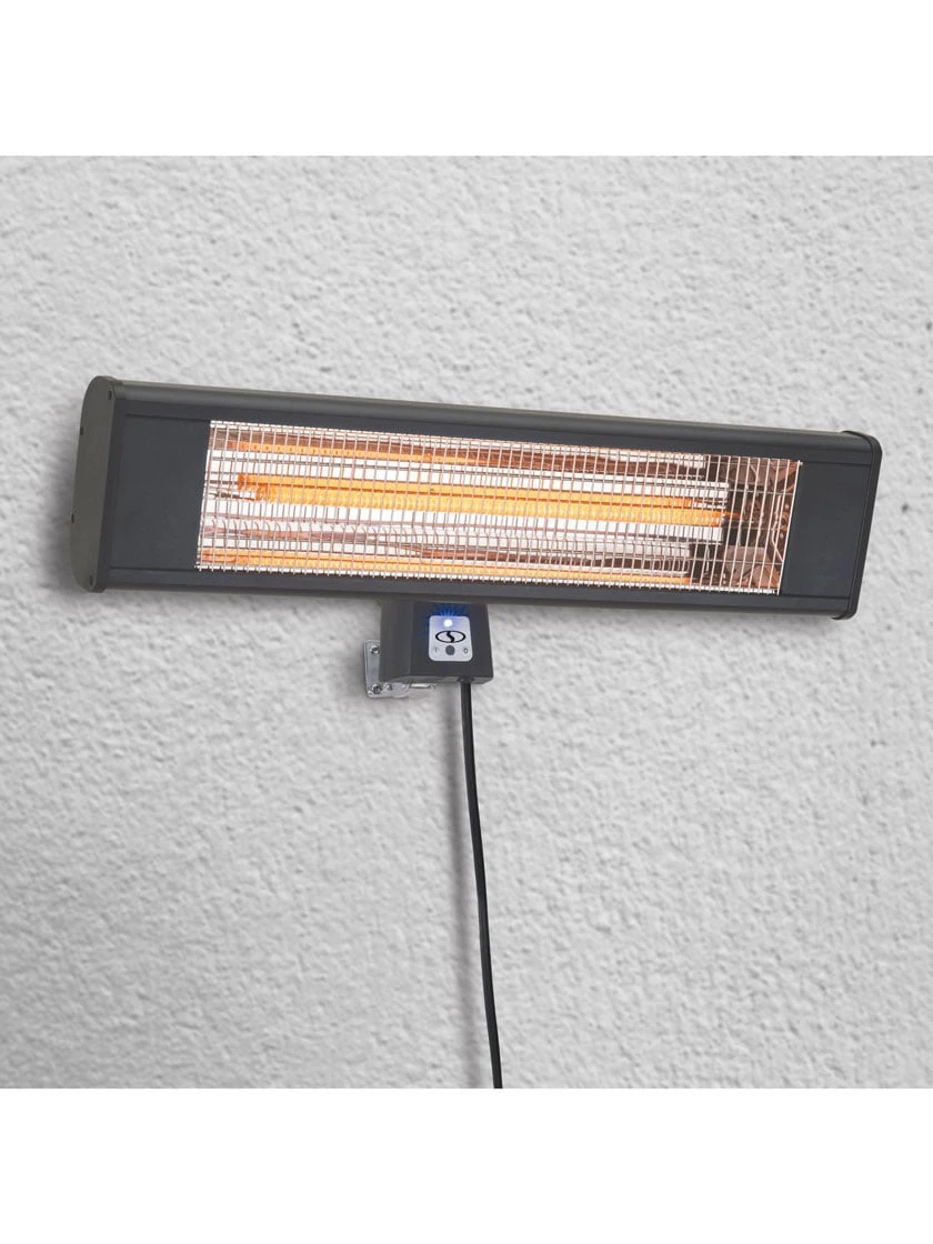 Sun Joe® 1500W Elec. Infrared OD Patio Heater, Adjust Ht. Range, W/Wall Bracket & Cover - Image 5