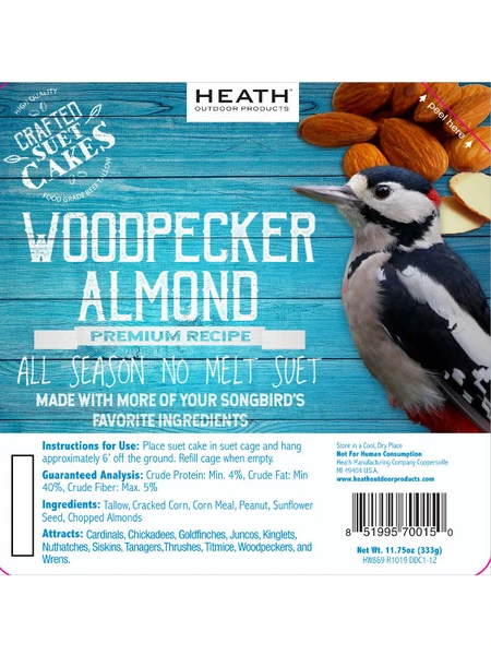 Woodpecker Almond Suet, 11.75 OZ, 12 Pack - Image 3
